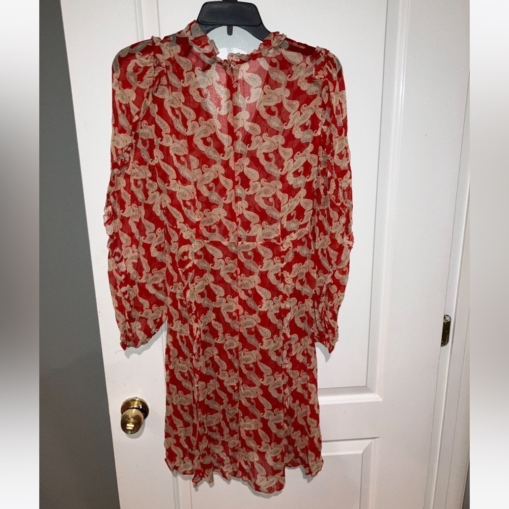 THE KOOPLES: WRAPAROUND SHORT PRINTED DRESS WITH FRILLS ❤️ size 2 - Picture 10 of 13